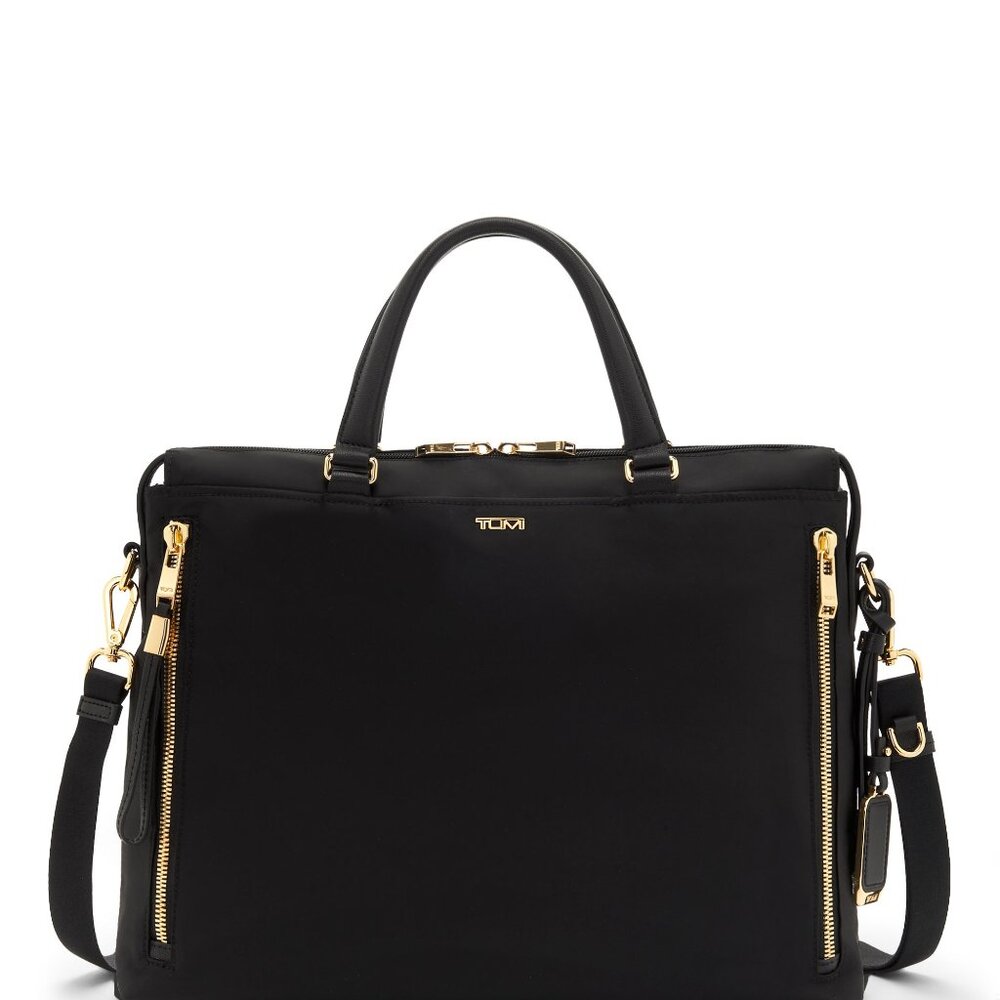 Tumi NWT Voyageur Kendallvile Brief Briefcase with Gold Hardware, Reg. $550